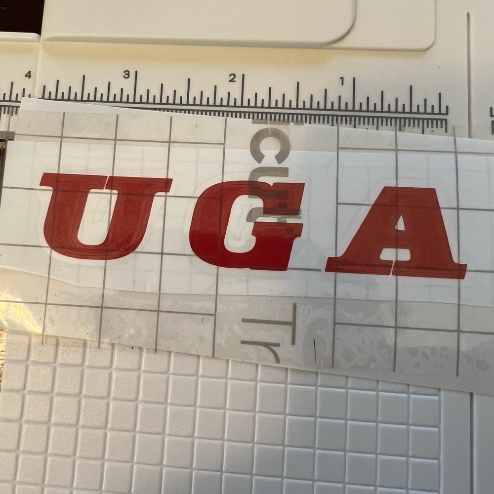 Vinyl decal (UGA) / (University Of Georgia)